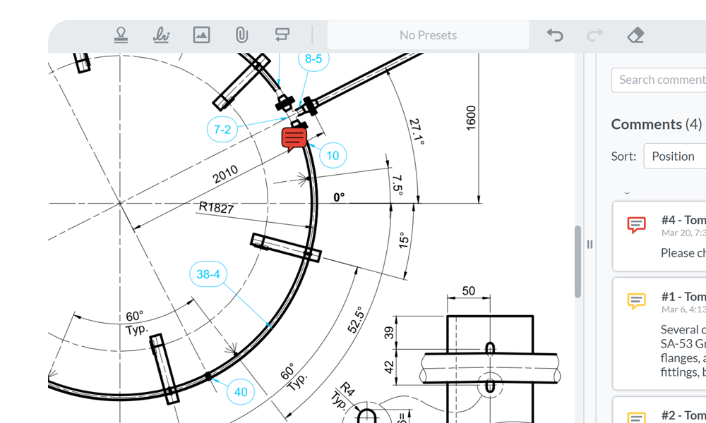 End-to-end engineering document control